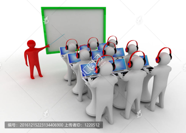 教室里的3D人