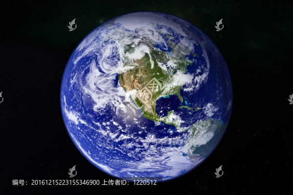 銀河空間中的地球行星
