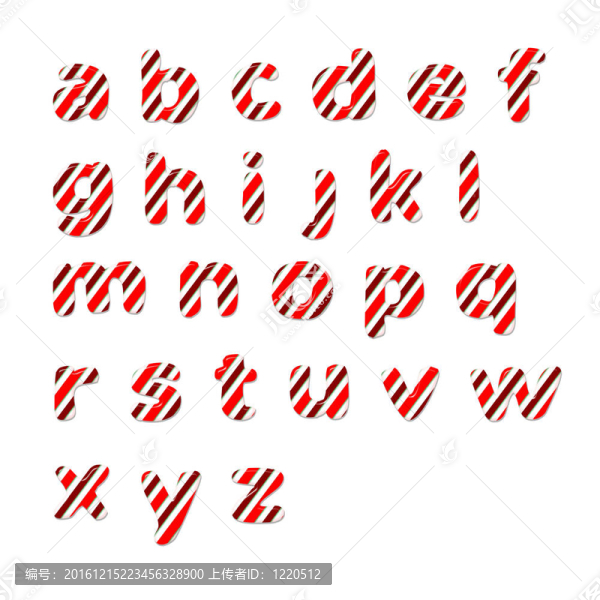 AZ糖果小字體