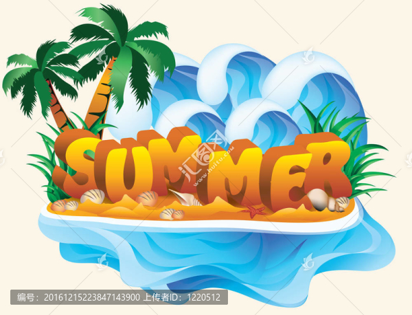 熱帶夏季的旗幟