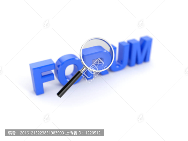 帶放大鏡的論壇字
