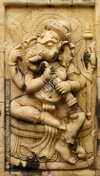 Ganesh的印度教神由Stone