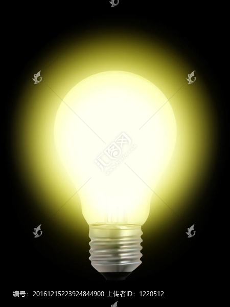 發(fā)光的燈泡