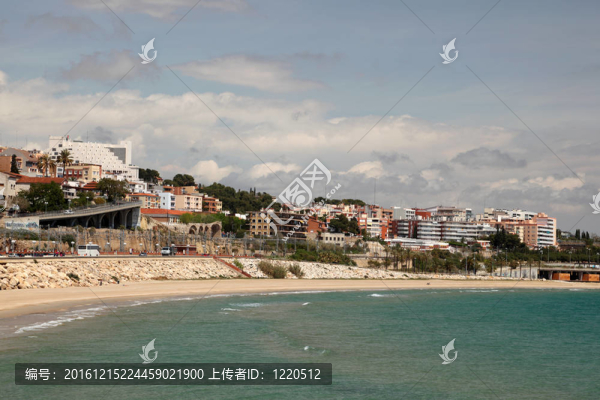 塔拉戈納濱海風(fēng)光；加泰羅尼亞西班牙
