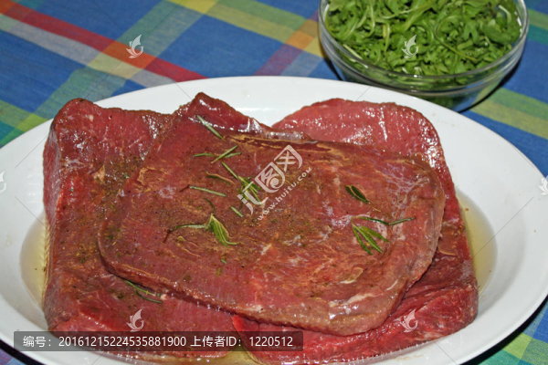 鮮切片紅準(zhǔn)備熟牛肉
