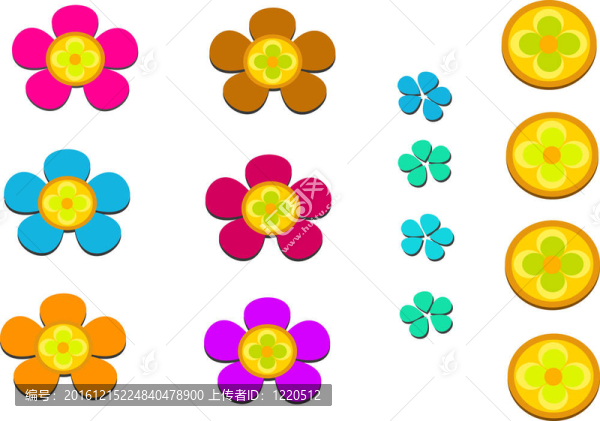 花與花瓣的混合