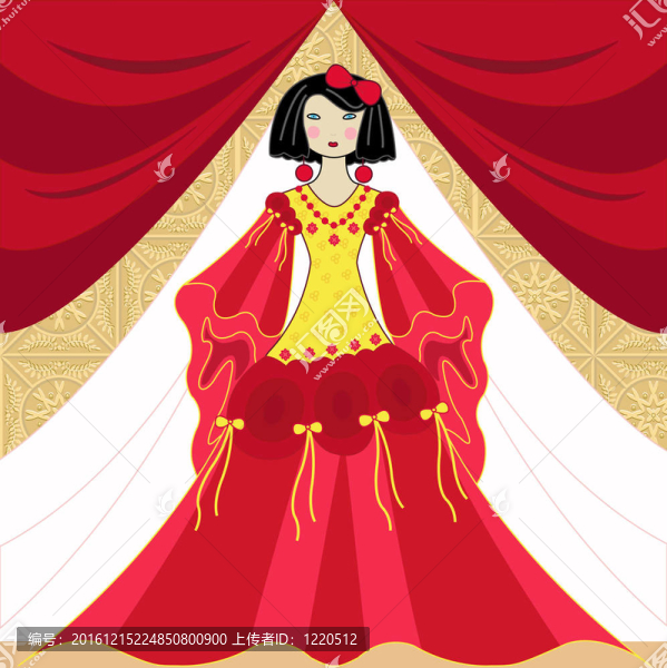 穿著裙子的女人