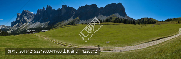 白云巖；Odle和refuge,Brogles,-意大利
