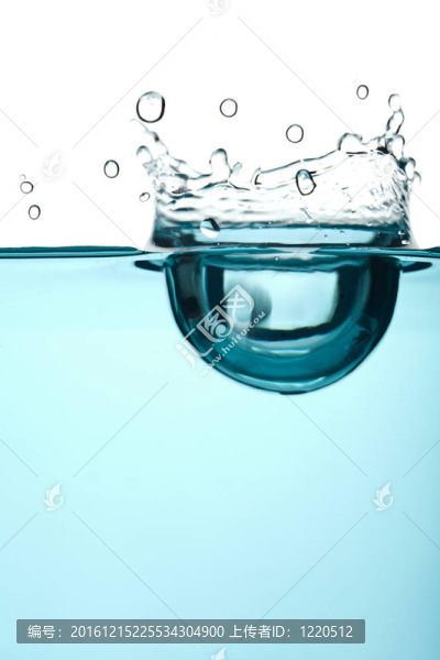抽象藍(lán)水花