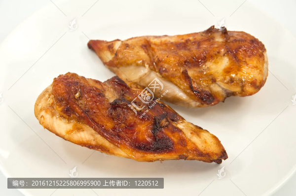 烤制的雞胸肉