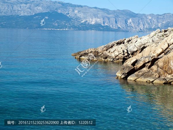 在Adriatic海的海岸