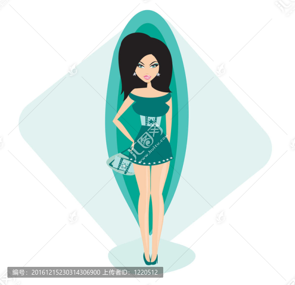時(shí)尚美女購(gòu)物