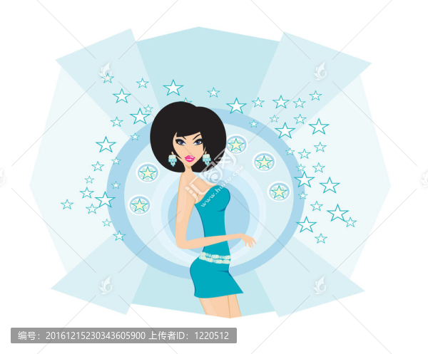 迪廳性感的女孩