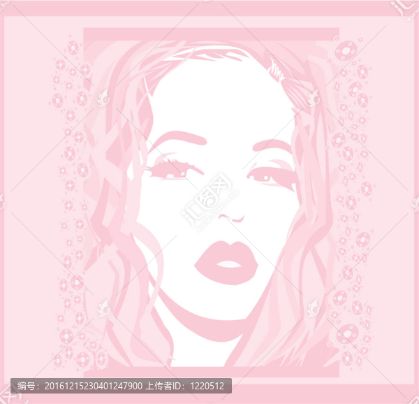 抽象美女海報(bào)