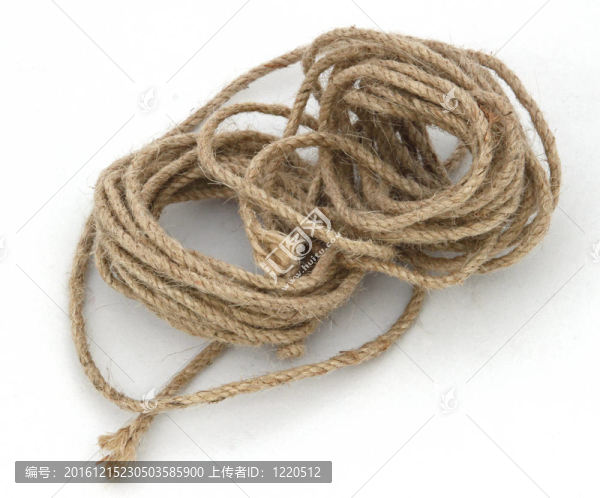 字符串或纏繞在白色背景上的球。