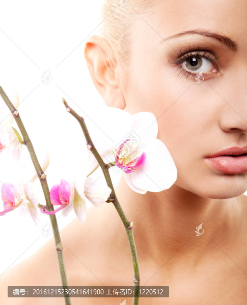 女人和蘭花