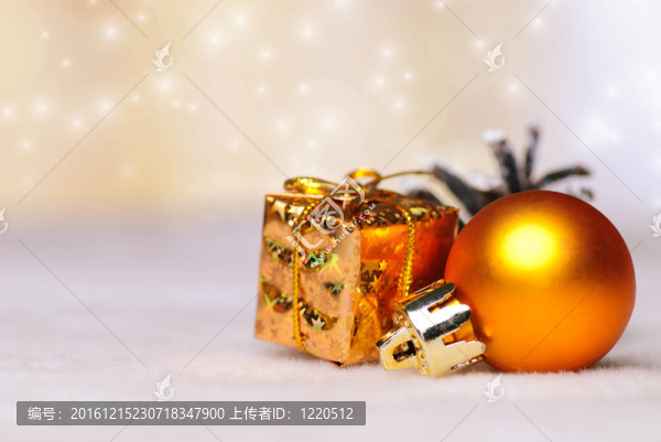 黃金圣誕燈
