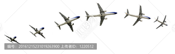 在飛機的飛行路徑演進
