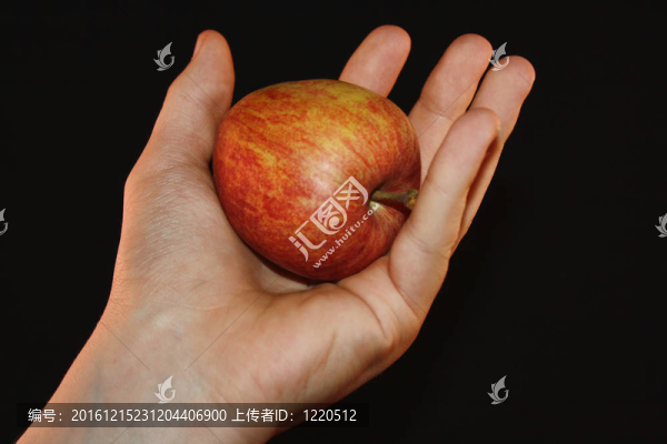 蘋果在手
