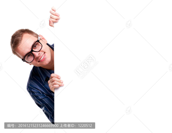 跟帖的年輕人
