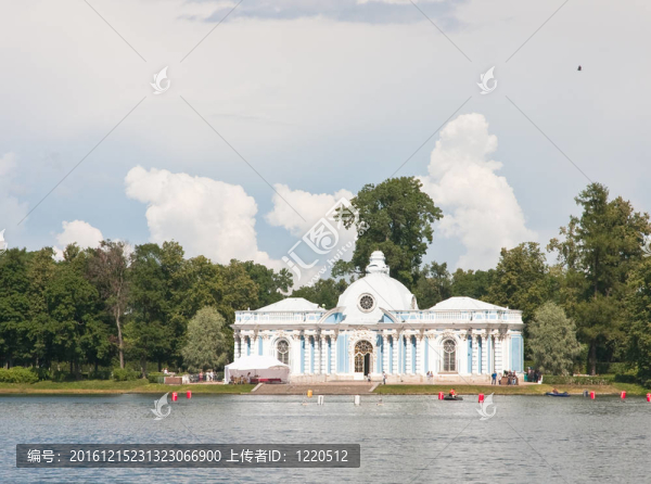 俄羅斯.圣彼德堡。Tsarskoe,Selo（Pushkin）。凱瑟琳在大塘海岸公園亭石窟。