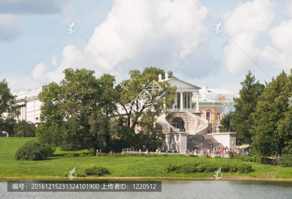 凱瑟琳公園的卡梅倫畫廊。Tsarskoye,Selo是皇室貴族居住和來(lái)訪的俄羅斯前24公里南從圣彼得