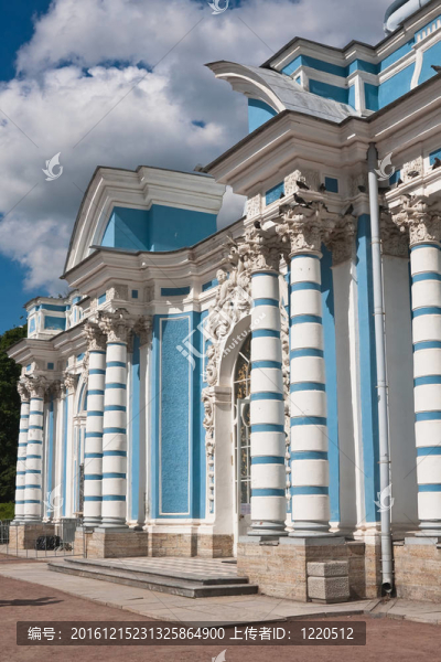 俄羅斯.圣彼德堡。Tsarskoe,Selo（Pushkin）。凱瑟琳在大塘海岸公園亭石窟。