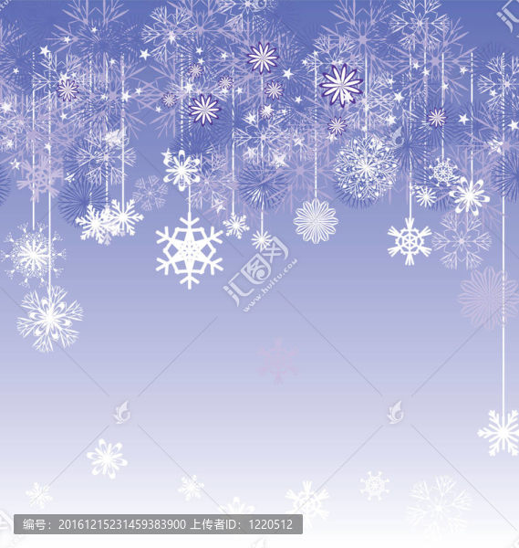 圣誕雪花卡片