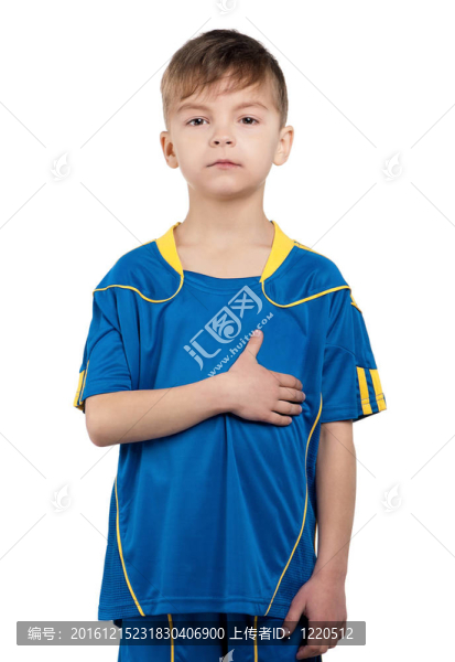 烏克蘭國家足球制服男孩