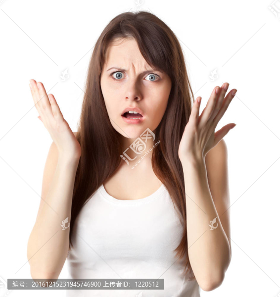 震驚的女人
