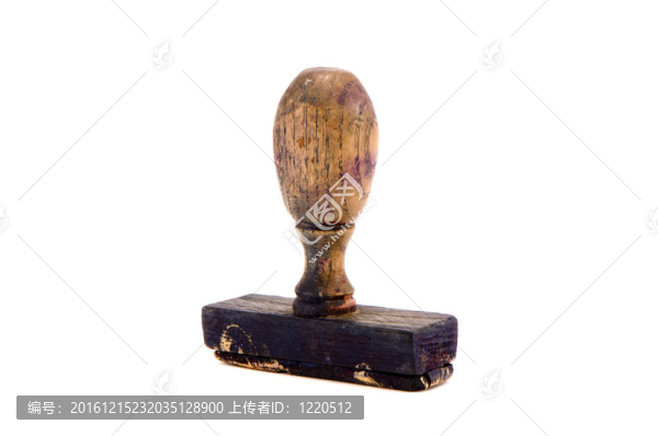 孤立的古代和低劣的橡皮圖章