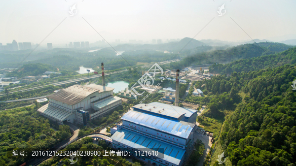 航拍發(fā)電廠