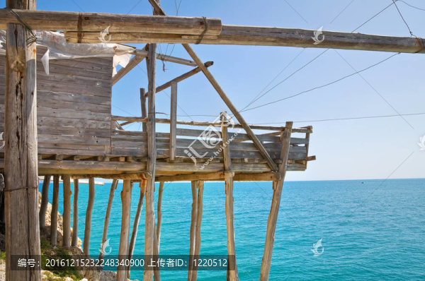 特拉布科。Vieste。普利亞。意大利.