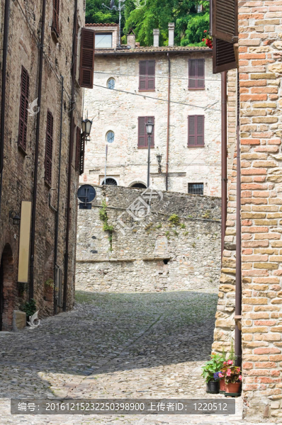 小巷。公司arquato。Emilia,Romagna。意大利.