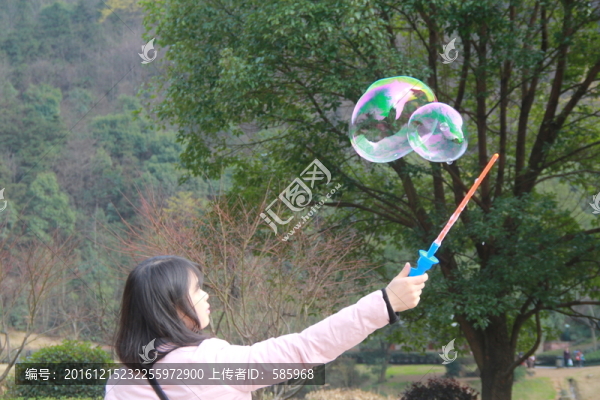 吹泡泡