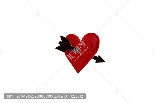 箭刺穿的心