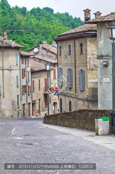 小巷。公司arquato。Emilia,Romagna。意大利.