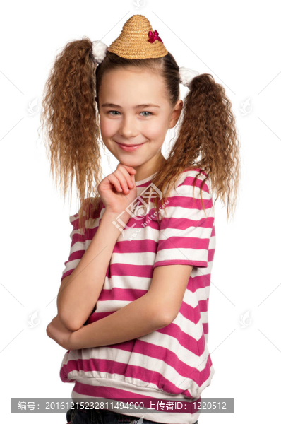 情感女孩的肖像