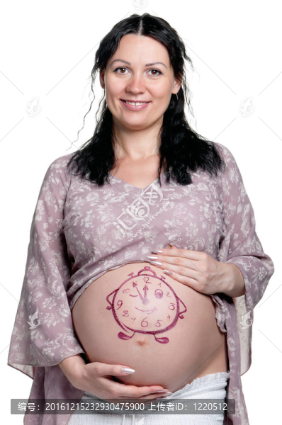 肚子畫畫