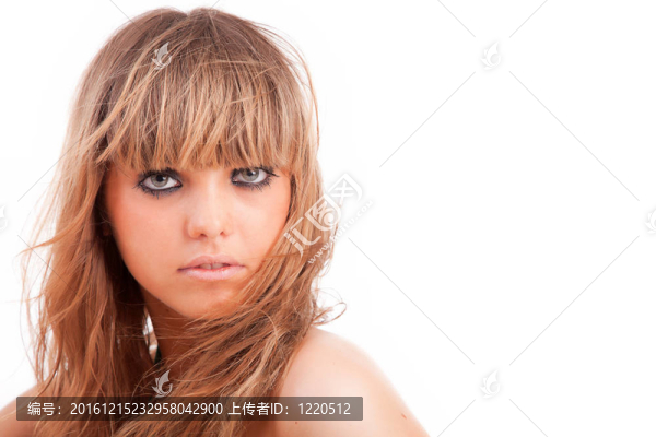 年輕休閑女性肖像