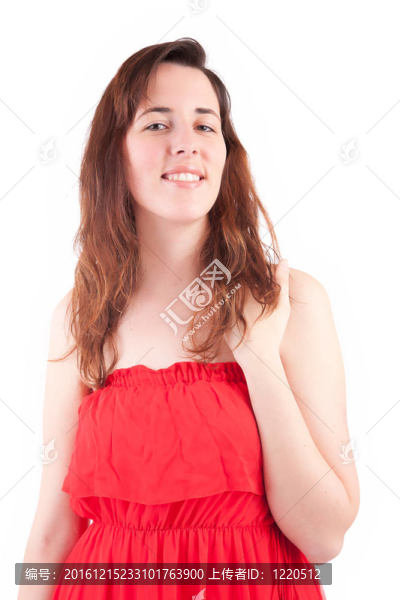年輕漂亮的女人擺姿勢