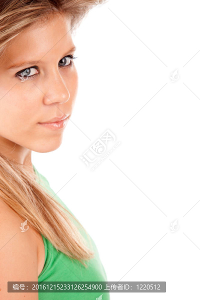 年輕休閑女性肖像