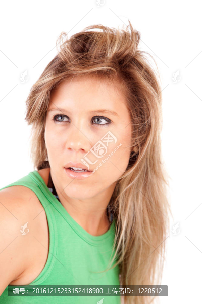 年輕休閑女性肖像