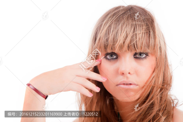 年輕休閑女性肖像