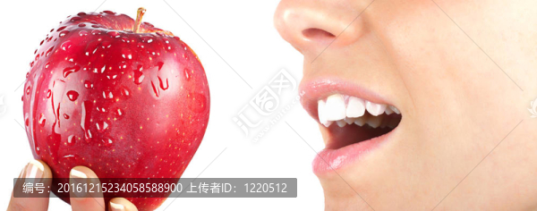 年輕的女人和蘋果