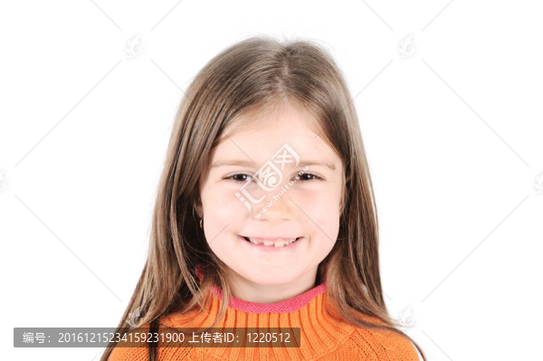 漂亮金發(fā)小女孩肖像