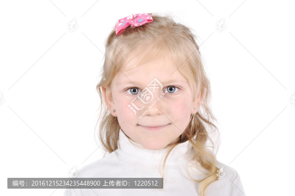 漂亮金發(fā)小女孩肖像
