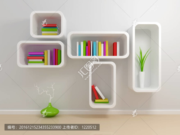 白色的書架