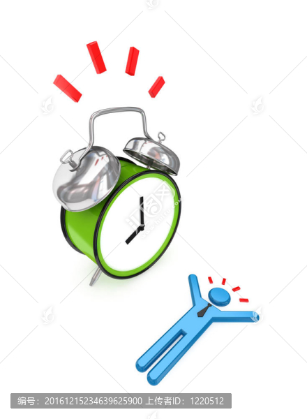大綠色手表和躺小的人。