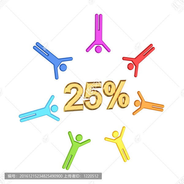 3D小人物與黃金銘文25%